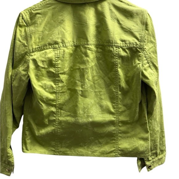Jones New York Signature Green Jean Jacket - Size Small - Picture 5 of 6